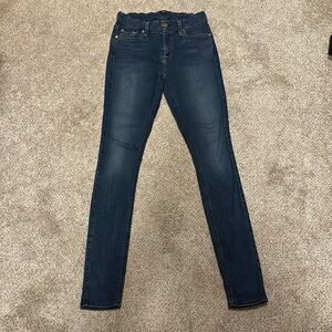 7 for all mankind denim skinny jeans 26